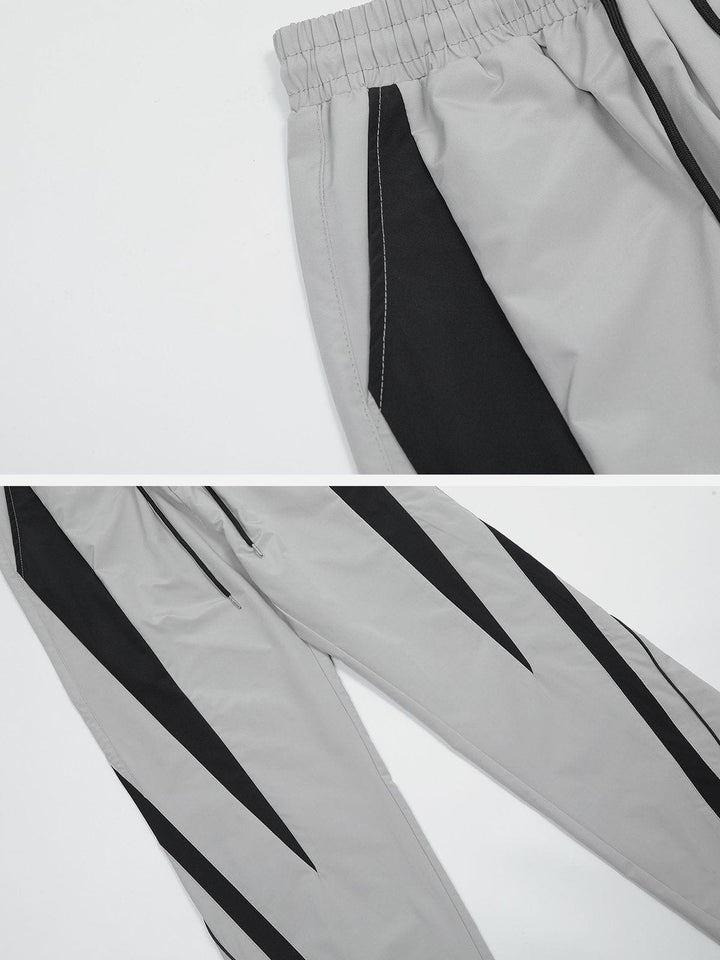Thesclo - Diagonal Stripe Pants - Streetwear Fashion - thesclo.com