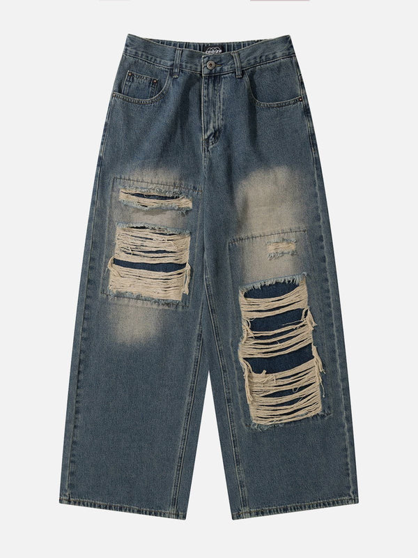 Thesclo - Distressed Design Jeans - Streetwear Fashion - thesclo.com