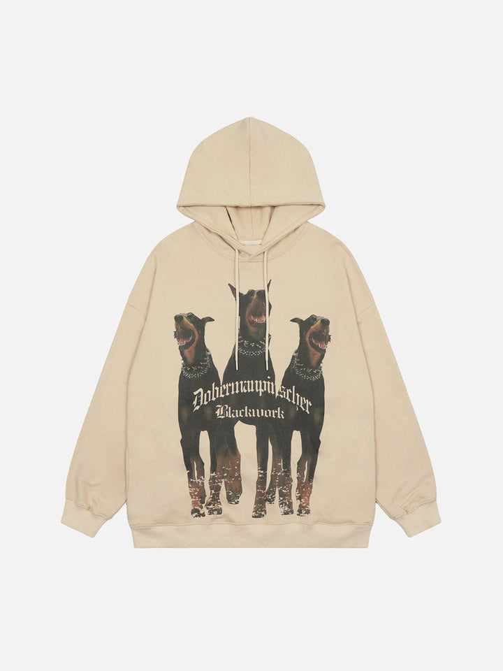 Thesclo - Doberman Print Hoodie - Streetwear Fashion - thesclo.com