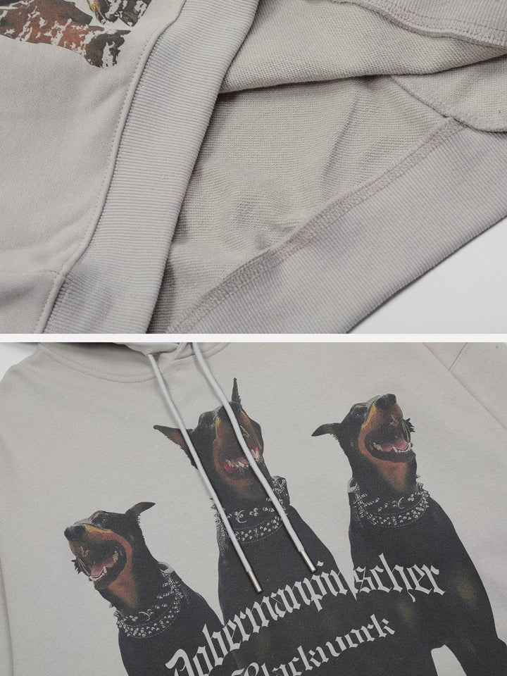 Thesclo - Doberman Print Hoodie - Streetwear Fashion - thesclo.com