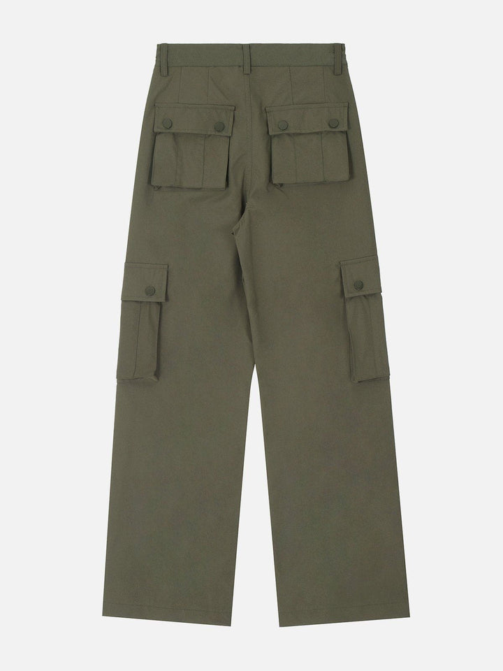 Thesclo - Drawstring Multi Pocket Cargo Pants - Streetwear Fashion - thesclo.com