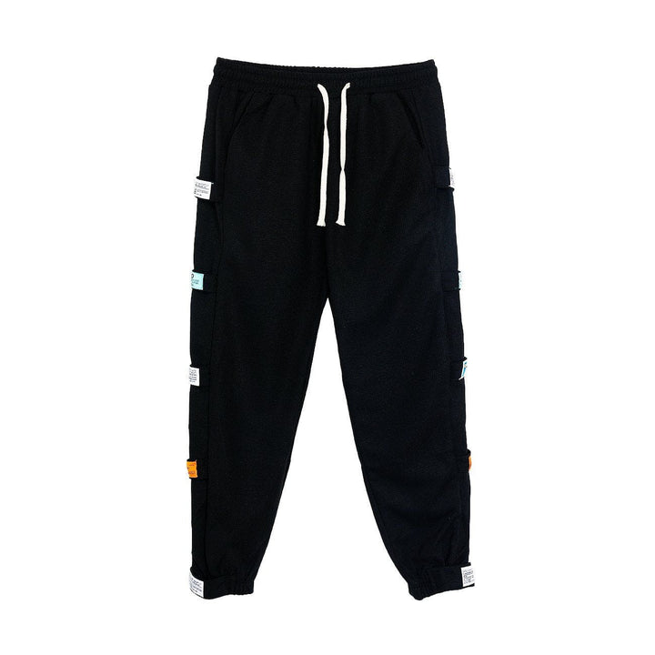 Thesclo - Elastic Waist Velcro Foot Mouth Pants - Streetwear Fashion - thesclo.com