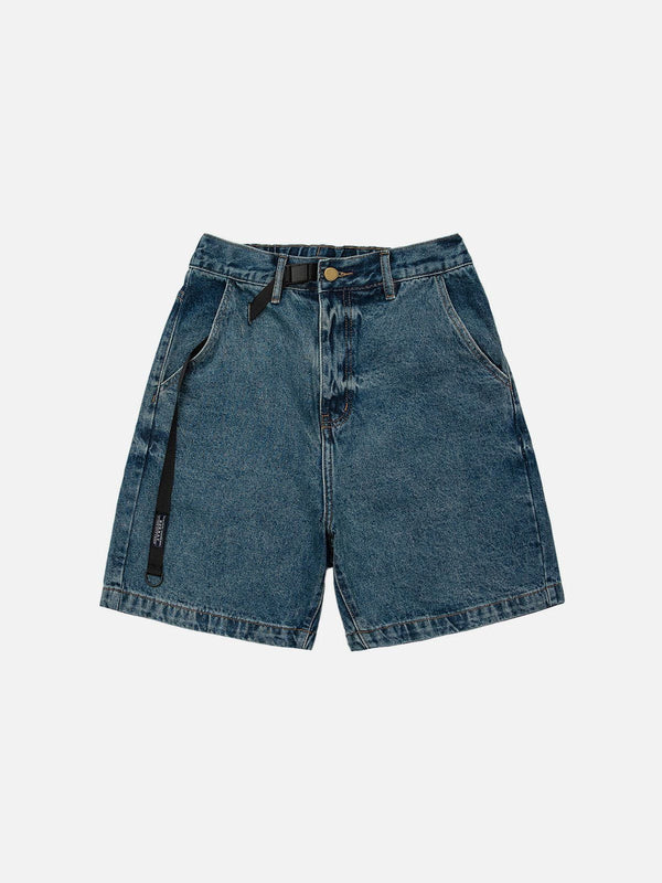 Thesclo - Elastic-waisted Cowboy Shorts - Streetwear Fashion - thesclo.com