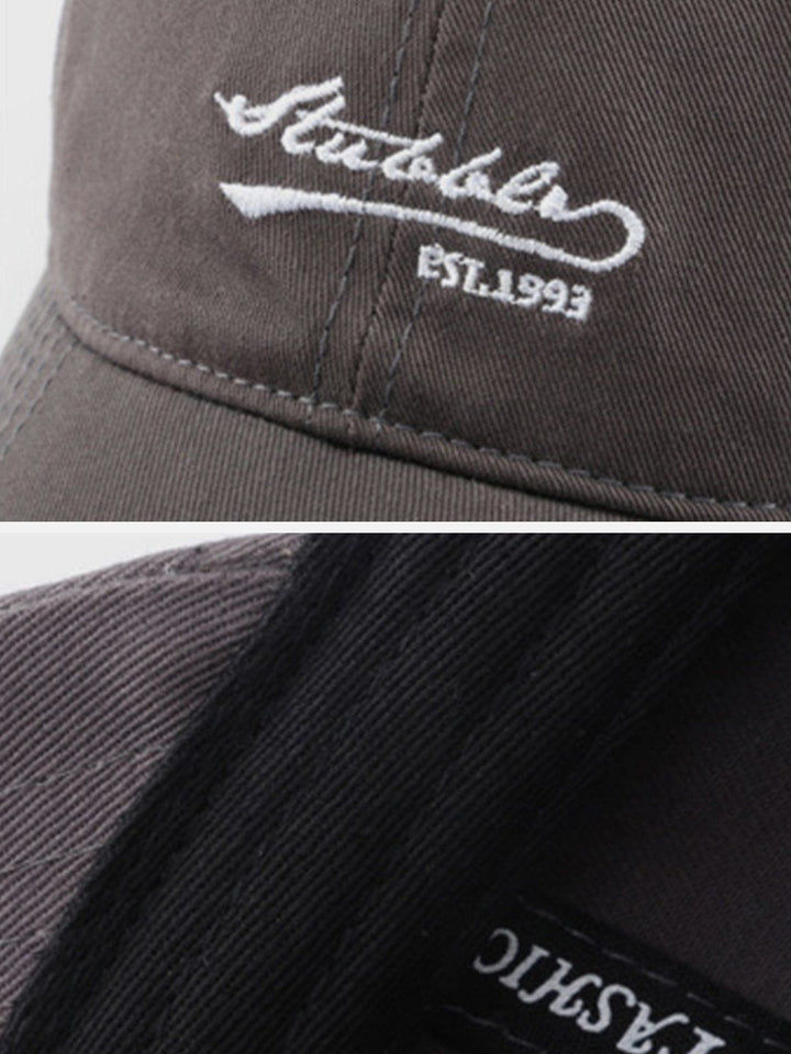 Thesclo - Embroidered Letters Baseball Cap - Streetwear Fashion - thesclo.com