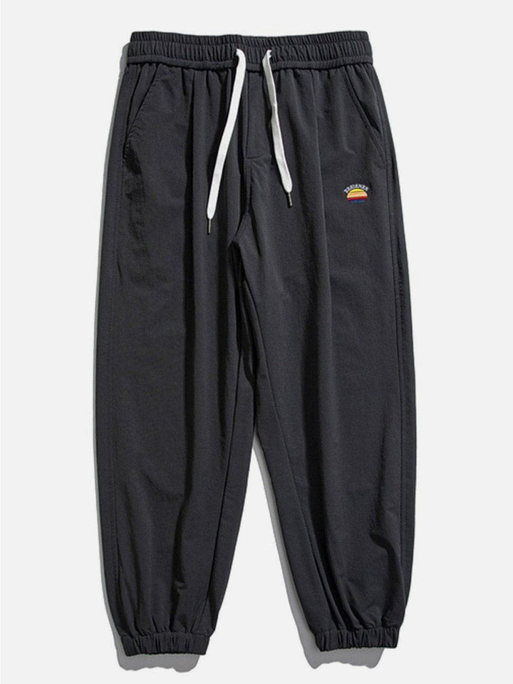 Thesclo - Embroidered Logo Sweatpants - Streetwear Fashion - thesclo.com