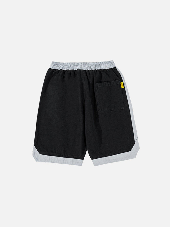 Thesclo - Embroidered Patchwork Shorts - Streetwear Fashion - thesclo.com
