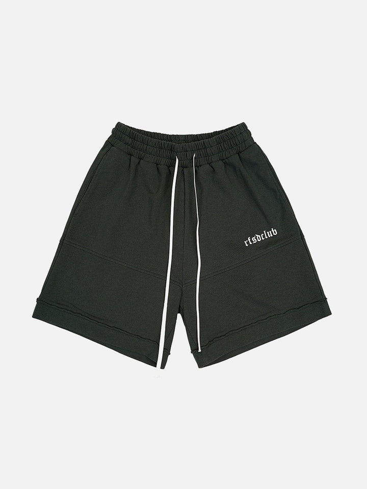 Thesclo - Embroidery Letter Drawstring Shorts - Streetwear Fashion - thesclo.com