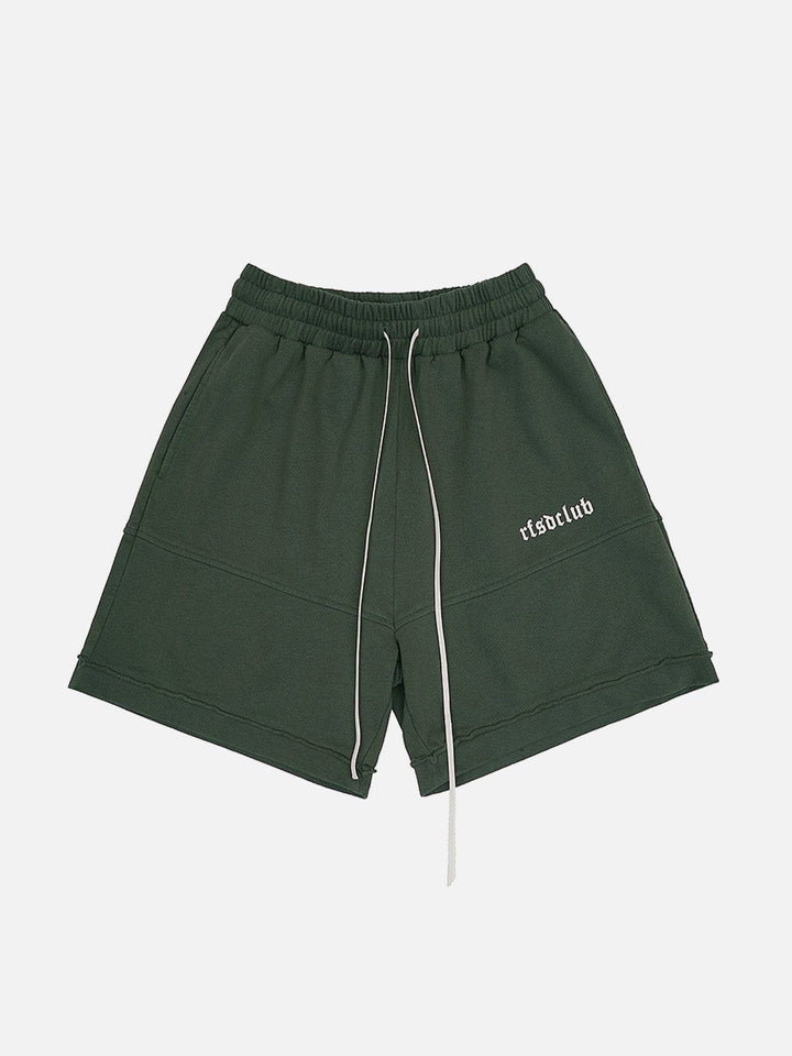 Thesclo - Embroidery Letter Drawstring Shorts - Streetwear Fashion - thesclo.com