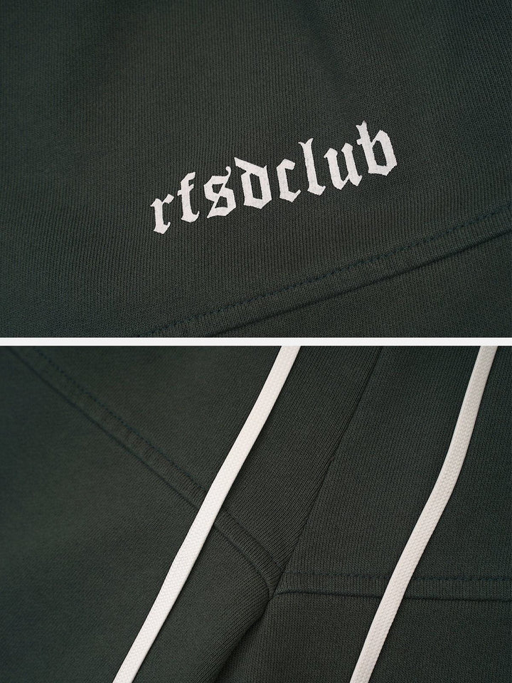 Thesclo - Embroidery Letter Drawstring Shorts - Streetwear Fashion - thesclo.com