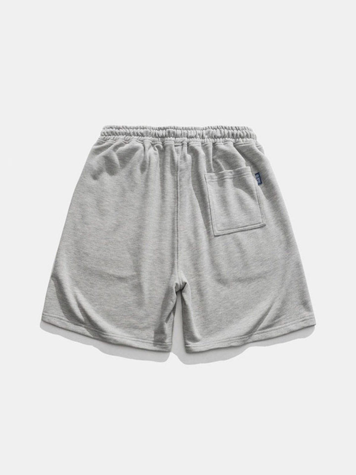 Thesclo - Embroidery Solid Color Shorts - Streetwear Fashion - thesclo.com