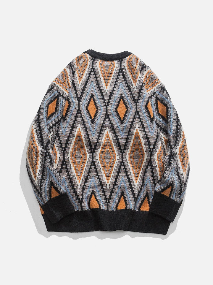 Thesclo - Ethnic Style Rhombus Sweater - Streetwear Fashion - thesclo.com