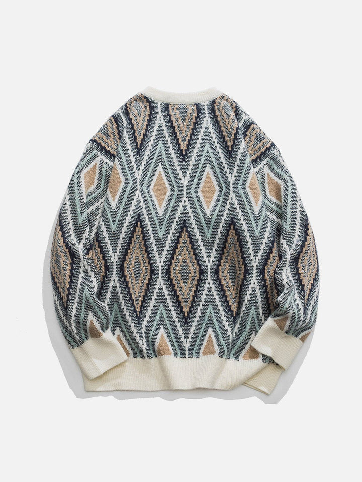 Thesclo - Ethnic Style Rhombus Sweater - Streetwear Fashion - thesclo.com