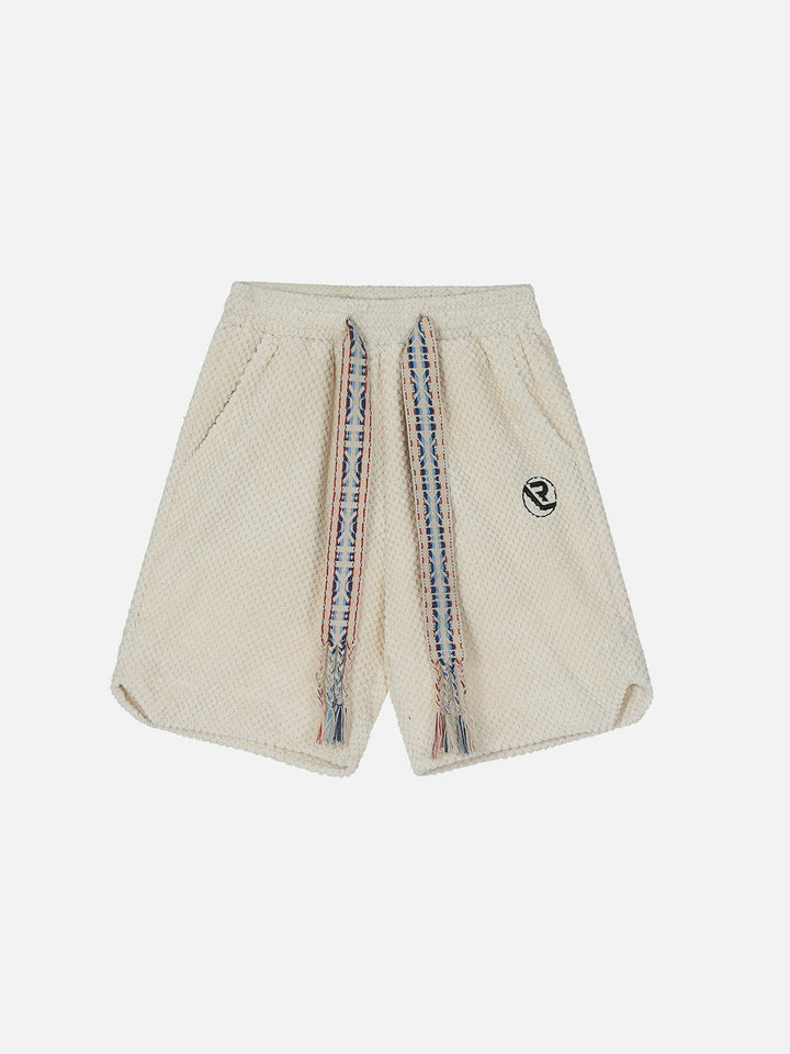 Thesclo - Ethnic Woven Drawstring Shorts - Streetwear Fashion - thesclo.com