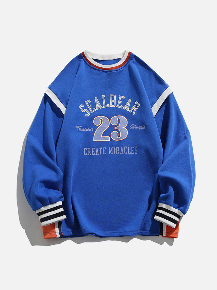 Thesclo - Fake Two Sweatshirt - Streetwear Fashion - thesclo.com