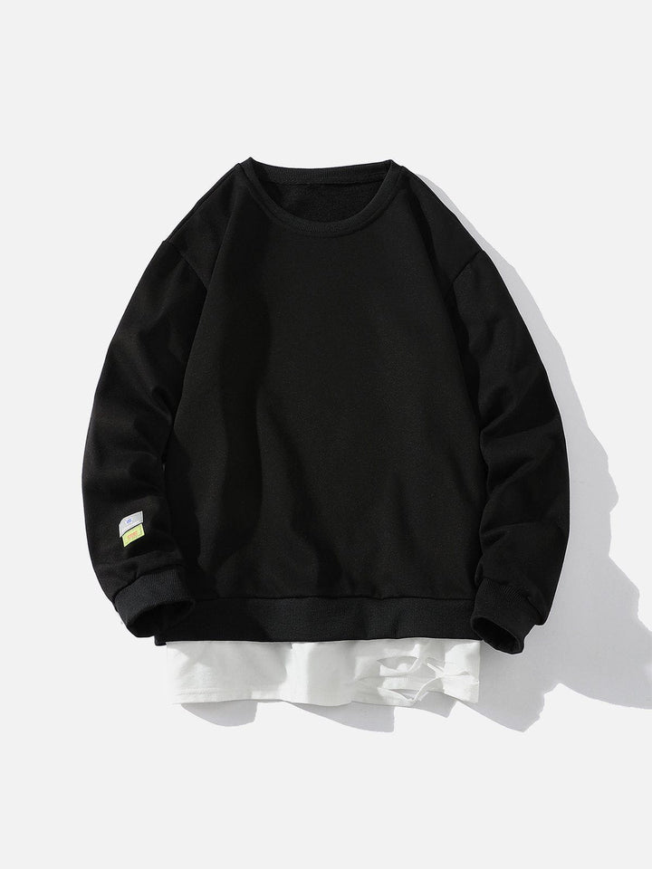 Thesclo - Faux Two-Piece Sweatshirt - Streetwear Fashion - thesclo.com