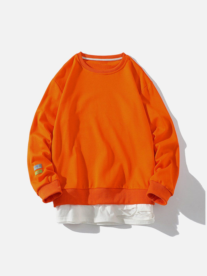 Thesclo - Faux Two-Piece Sweatshirt - Streetwear Fashion - thesclo.com