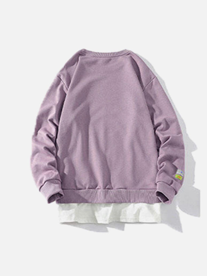 Thesclo - Faux Two-Piece Sweatshirt - Streetwear Fashion - thesclo.com