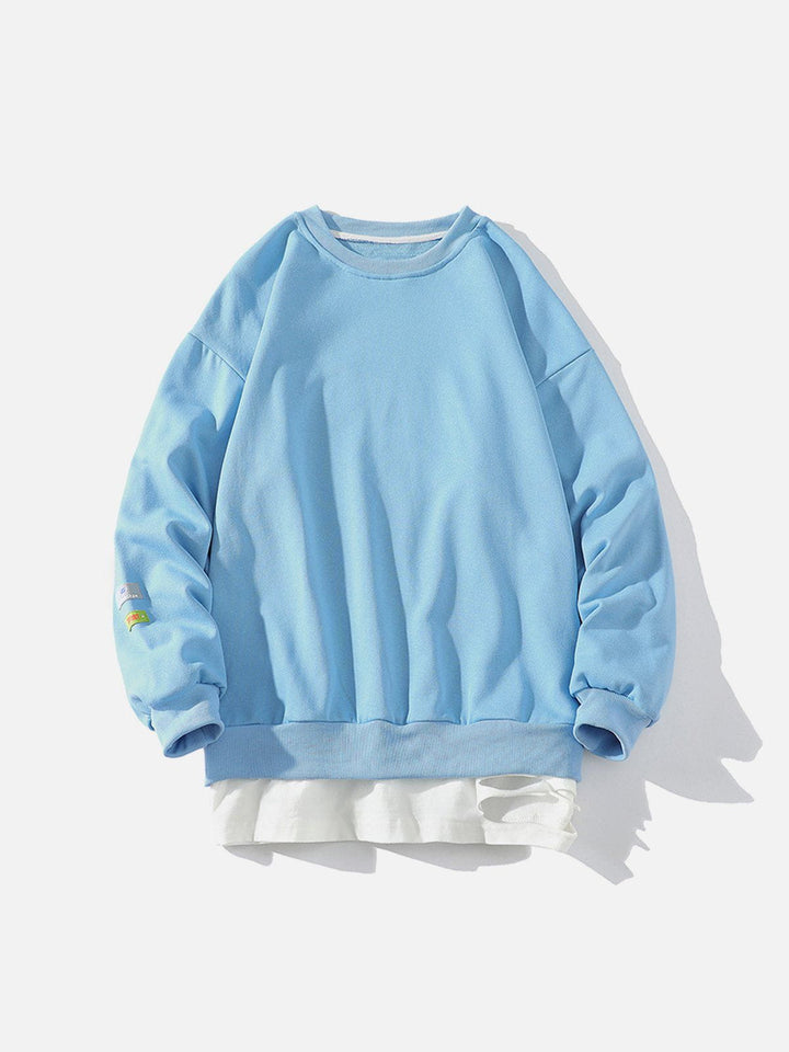 Thesclo - Faux Two-Piece Sweatshirt - Streetwear Fashion - thesclo.com