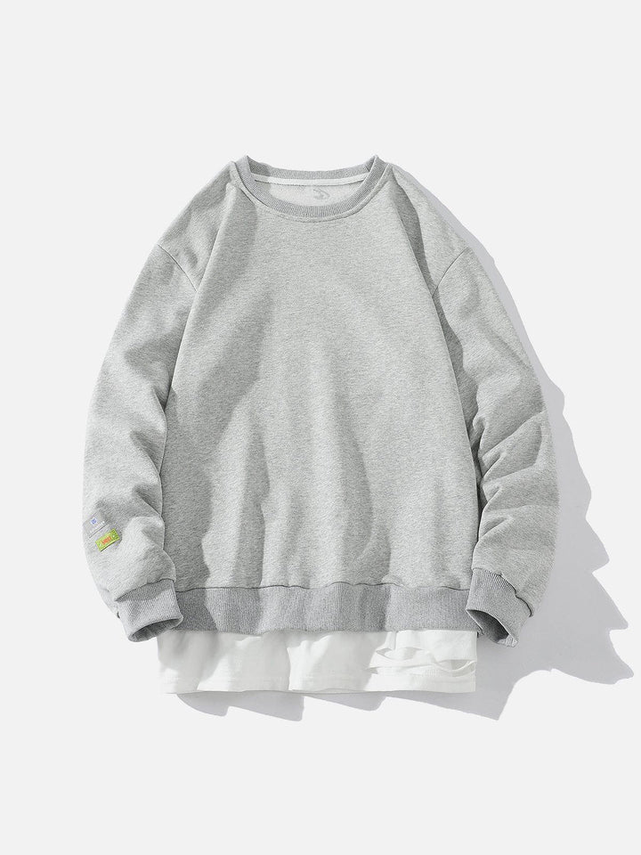 Thesclo - Faux Two-Piece Sweatshirt - Streetwear Fashion - thesclo.com