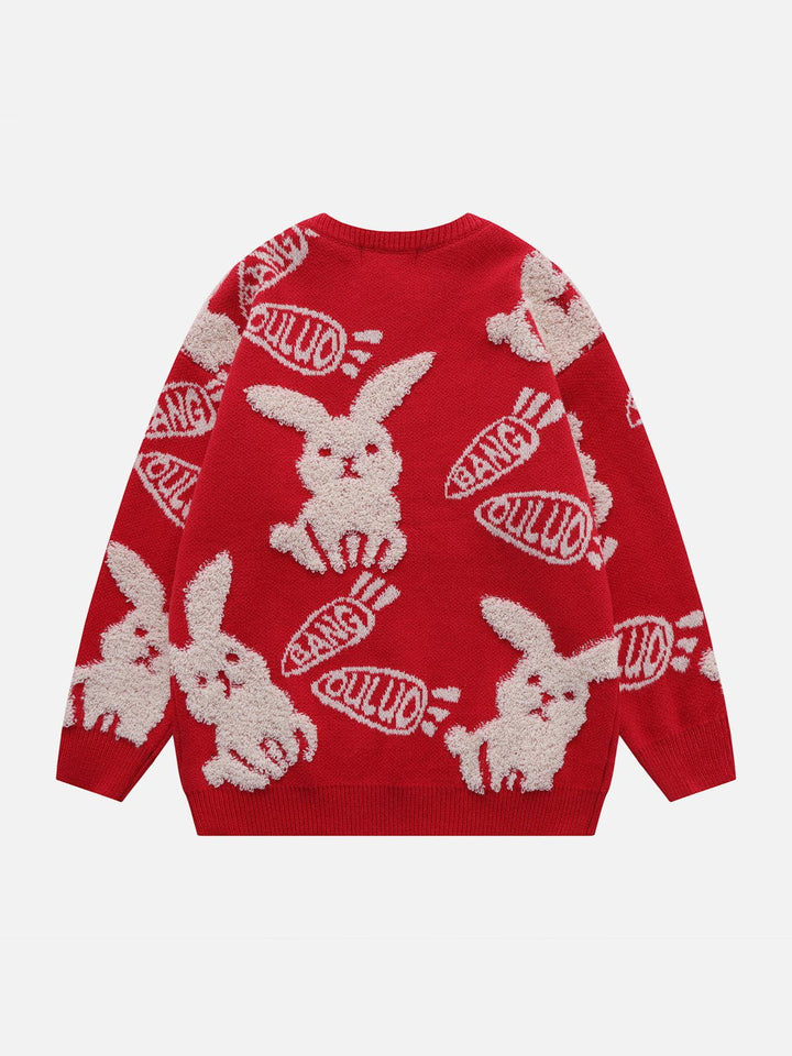 Thesclo - Flocking Rabbit Knit Sweater - Streetwear Fashion - thesclo.com