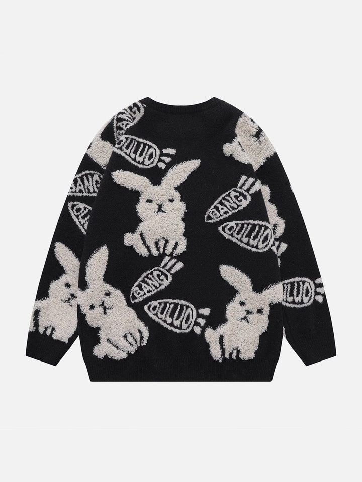 Thesclo - Flocking Rabbit Knit Sweater - Streetwear Fashion - thesclo.com