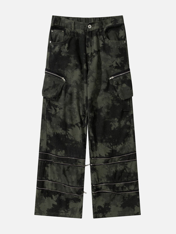 Thesclo - Functional Multi-pocket Zipper Design Camouflage Cargo Pants - Streetwear Fashion - thesclo.com