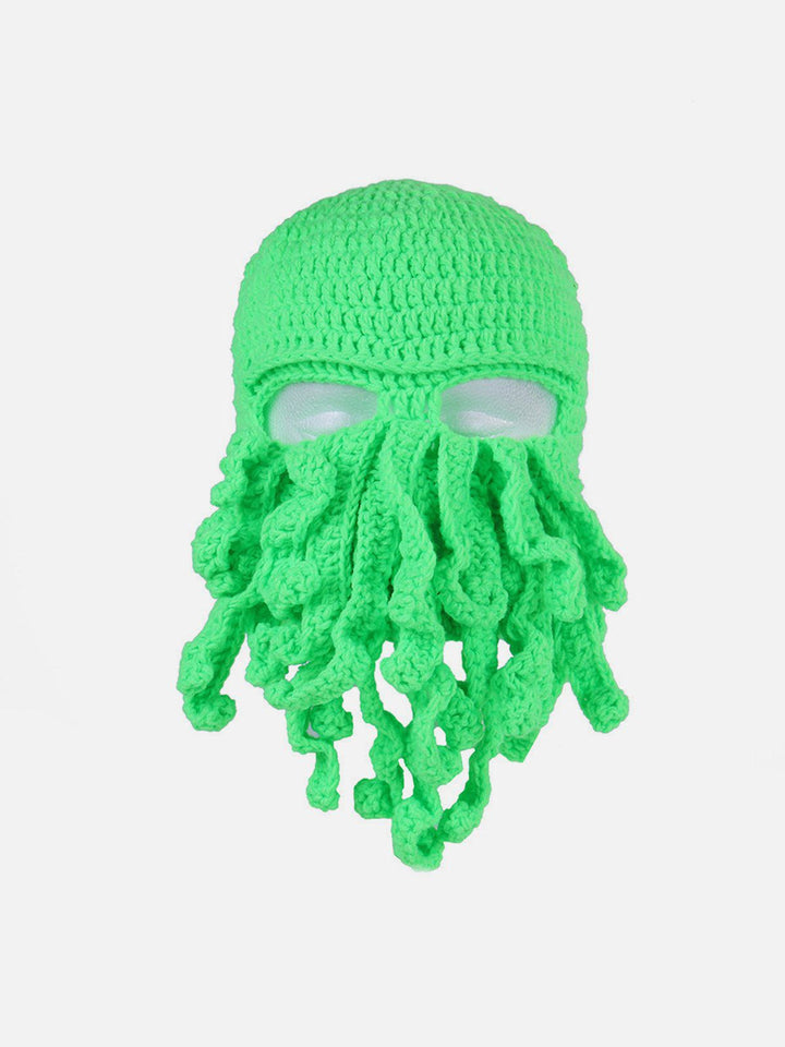 Thesclo - Funny Knit Masked Octopus Hat - Streetwear Fashion - thesclo.com