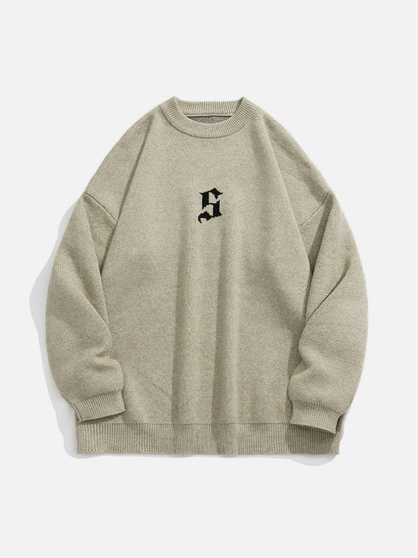 Thesclo - Gradient Letters Knit Sweater - Streetwear Fashion - thesclo.com