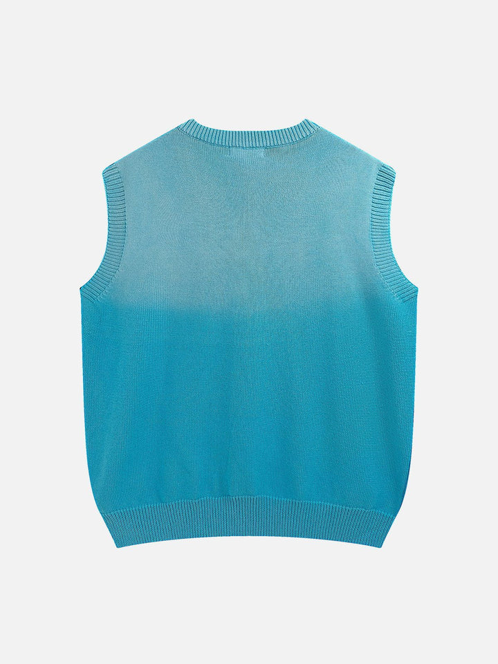 Thesclo - Gradient Sweater Vest - Streetwear Fashion - thesclo.com