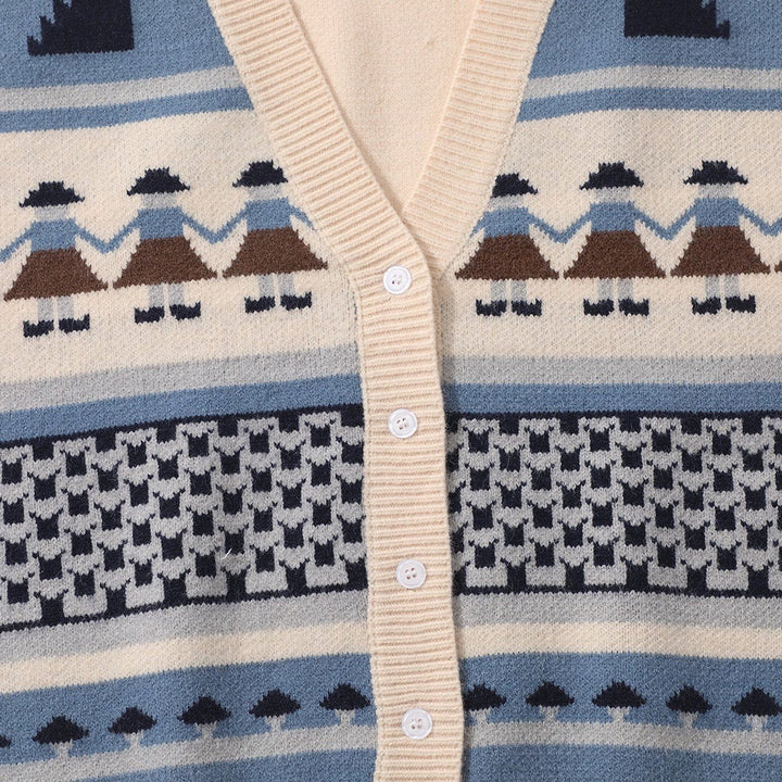 Thesclo - Hand In Hand Pattern Knit Sweater Vest - Streetwear Fashion - thesclo.com