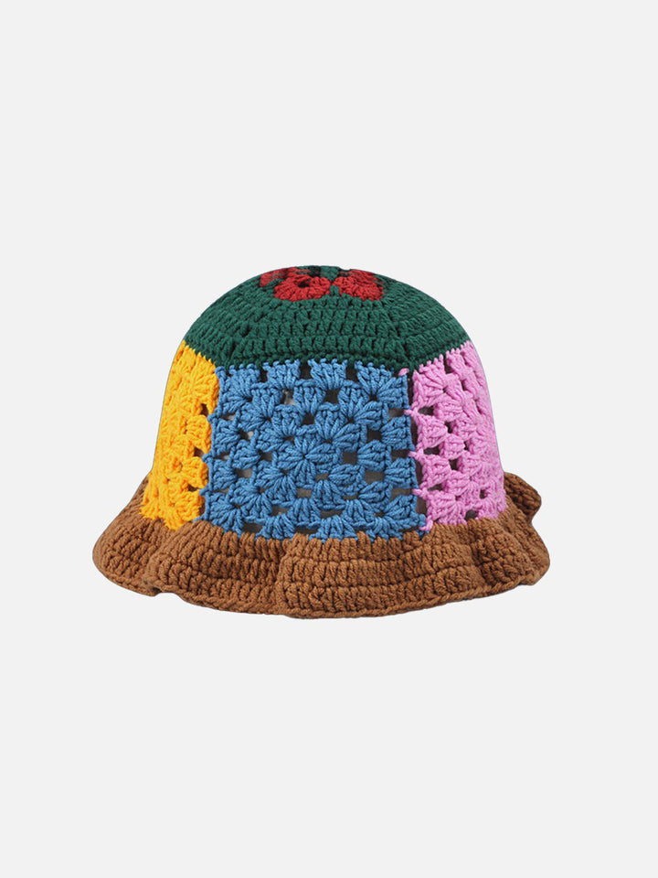 Thesclo - Handmade Crochet Open Knit Bucket Hat - Streetwear Fashion - thesclo.com