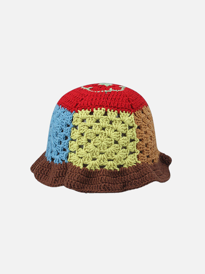 Thesclo - Handmade Crochet Open Knit Bucket Hat - Streetwear Fashion - thesclo.com