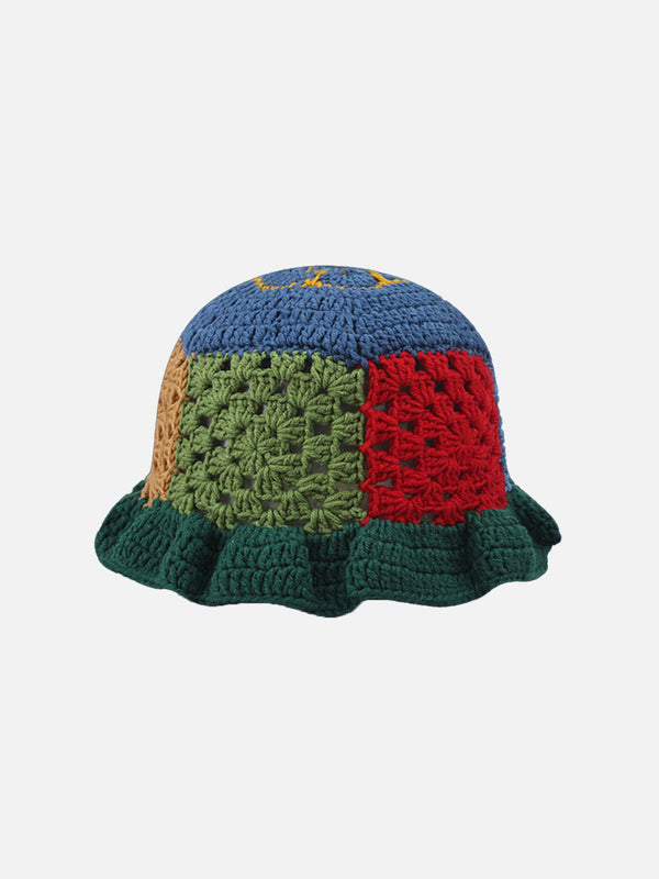 Thesclo - Handmade Crochet Open Knit Bucket Hat - Streetwear Fashion - thesclo.com