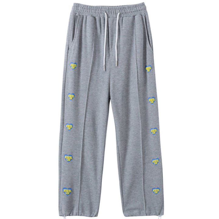 Thesclo - Heart-shaped Drawstring Sweatpants - Streetwear Fashion - thesclo.com