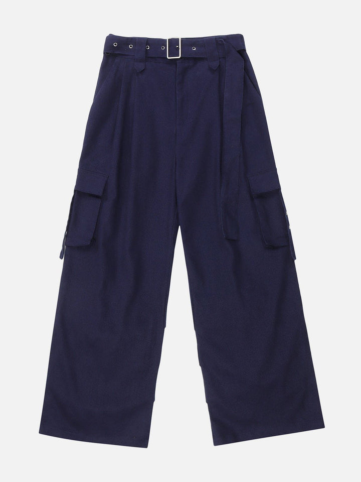 Thesclo - Hem Pleats Cargo Pants - Streetwear Fashion - thesclo.com