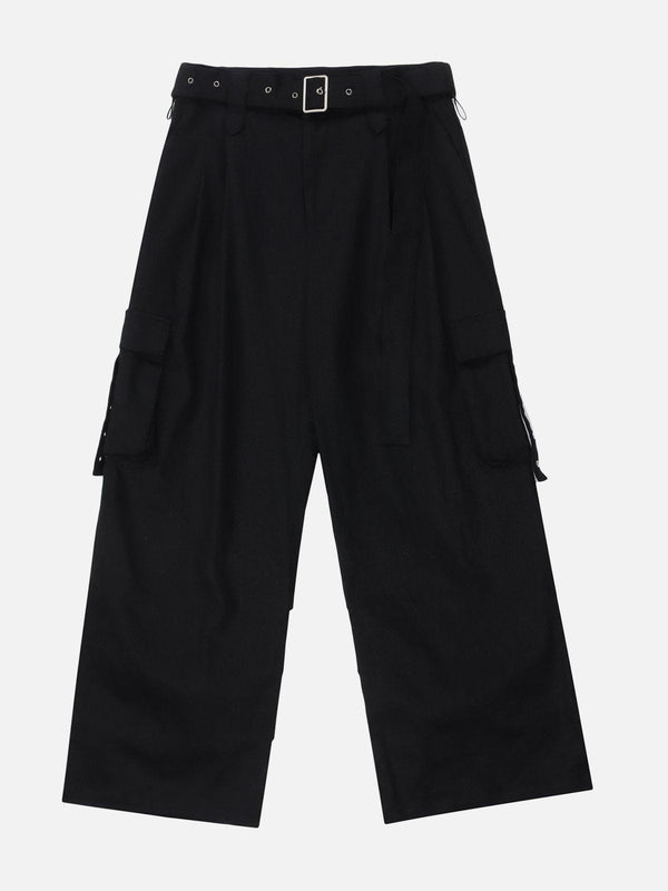 Thesclo - Hem Pleats Cargo Pants - Streetwear Fashion - thesclo.com