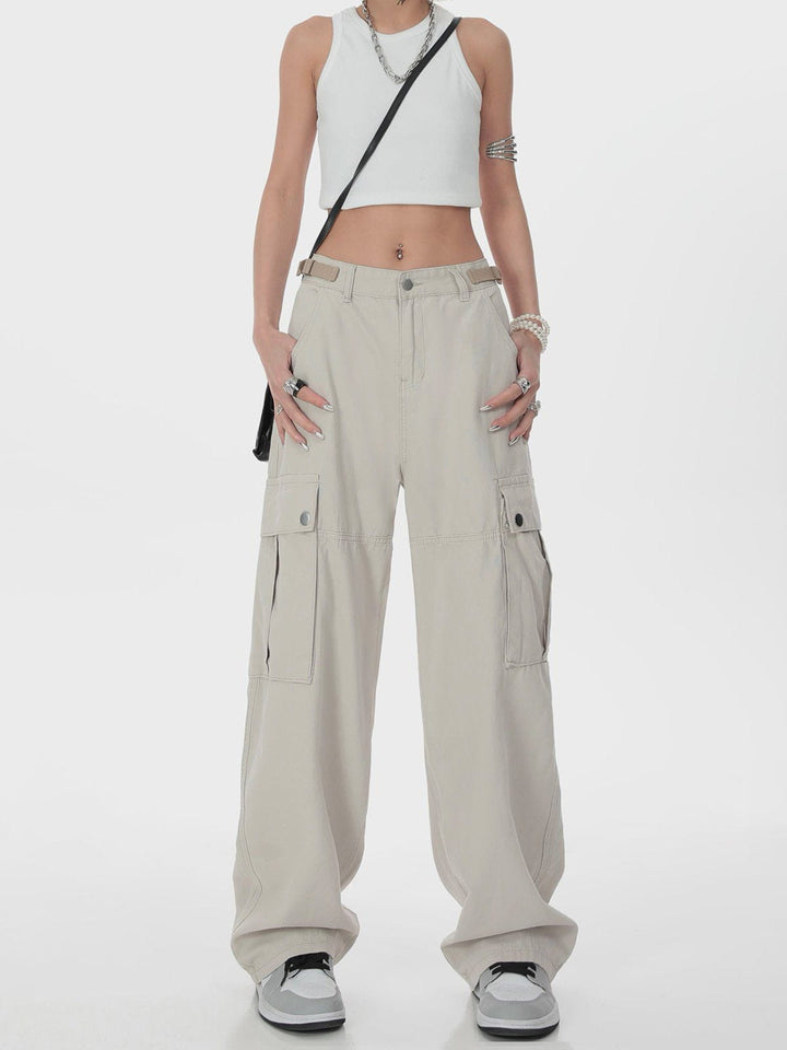 Thesclo - Hip Hop Straight Cargo Pants - Streetwear Fashion - thesclo.com