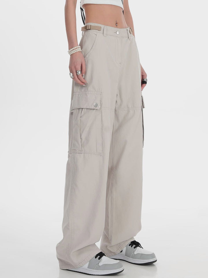 Thesclo - Hip Hop Straight Cargo Pants - Streetwear Fashion - thesclo.com