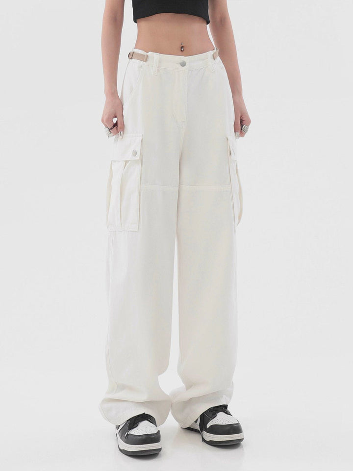 Thesclo - Hip Hop Straight Cargo Pants - Streetwear Fashion - thesclo.com