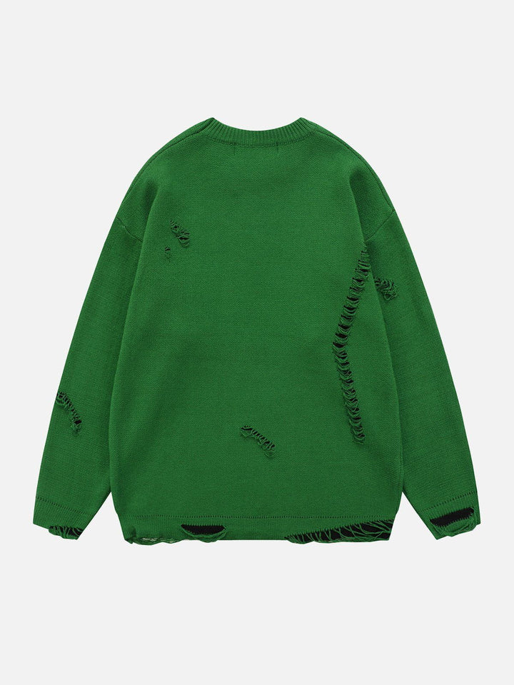 Thesclo - Hole Fake Two Sweater - Streetwear Fashion - thesclo.com