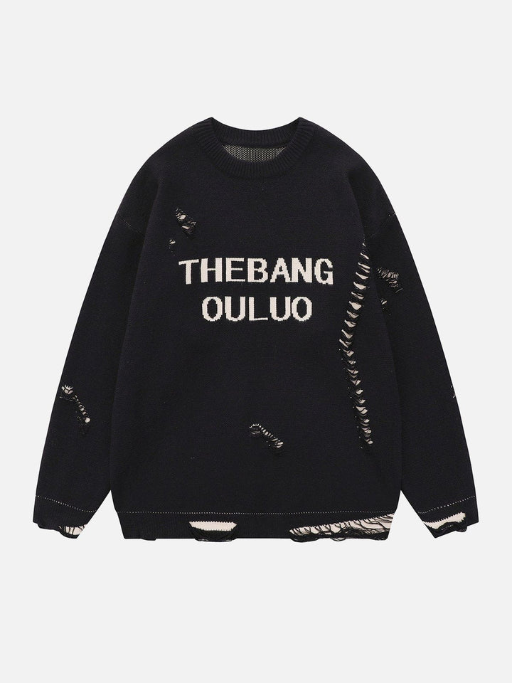 Thesclo - Hole Fake Two Sweater - Streetwear Fashion - thesclo.com