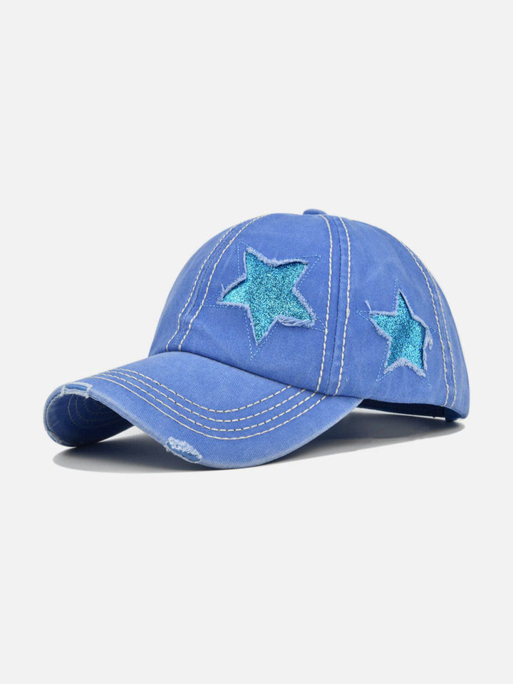 Thesclo - Hole Star Washed Hat - Streetwear Fashion - thesclo.com