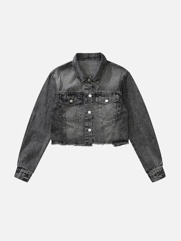 Thesclo - Hollow Out Patchwork Jacket - Streetwear Fashion - thesclo.com