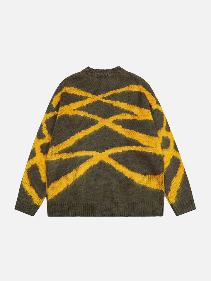 Thesclo - Irregular Striped Sweater - Streetwear Fashion - thesclo.com