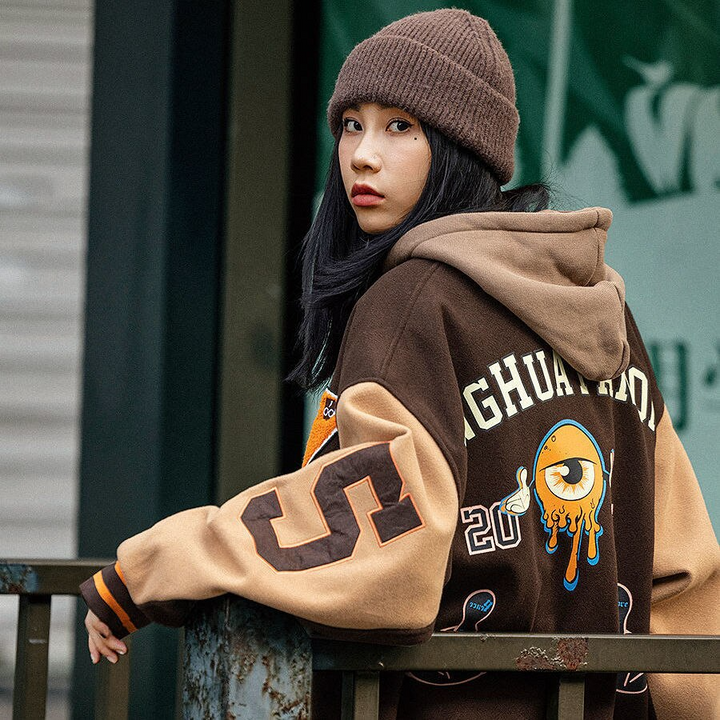 Thesclo - JINGHUAY Brown Jacket - Streetwear Fashion - thesclo.com