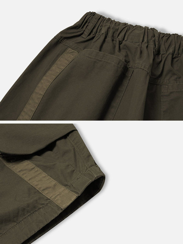 Thesclo - Large Pocket Patchwork Shorts - Streetwear Fashion - thesclo.com