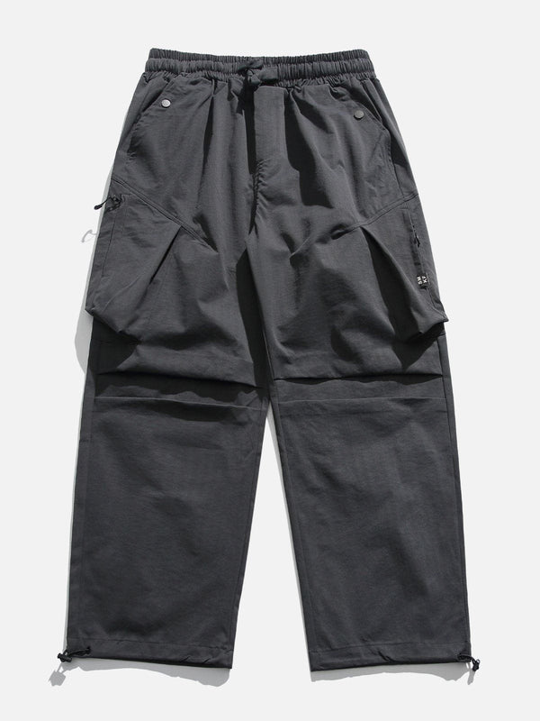 Thesclo - Large Pockets Pleats Design Cargo Pants - Streetwear Fashion - thesclo.com