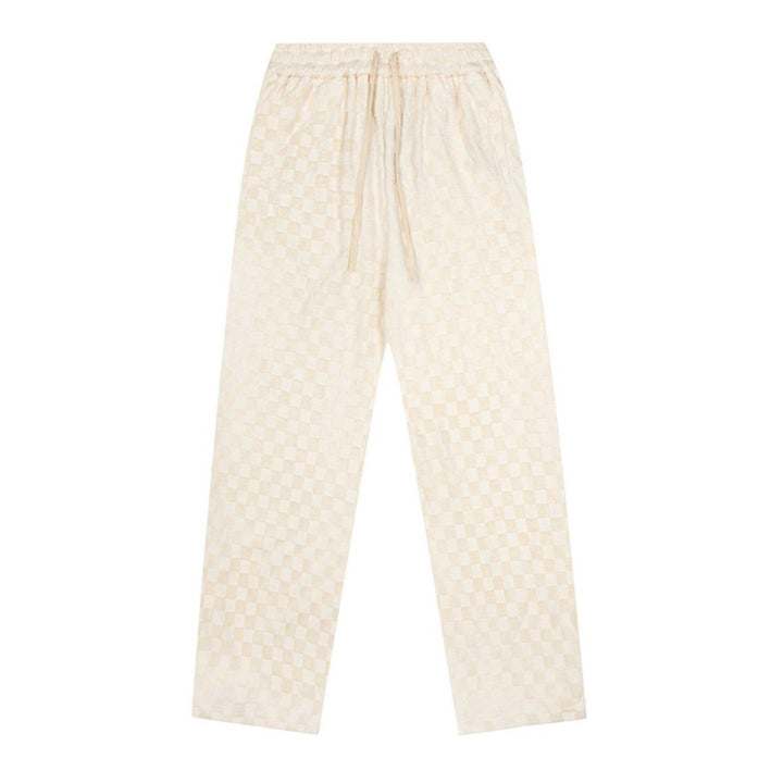 Thesclo - Lattice Side Slit Pants - Streetwear Fashion - thesclo.com