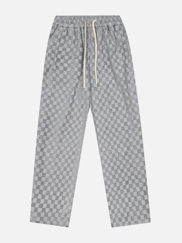 Thesclo - Lattice Side Slit Pants - Streetwear Fashion - thesclo.com