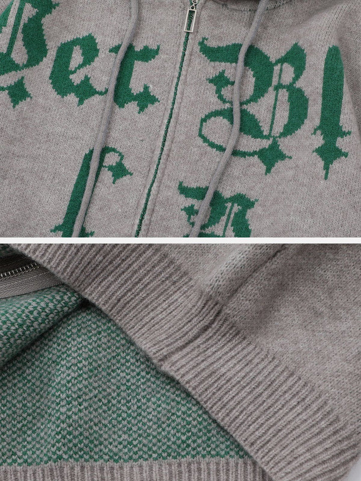 Thesclo - Letter Embroidery Hoodie - Streetwear Fashion - thesclo.com